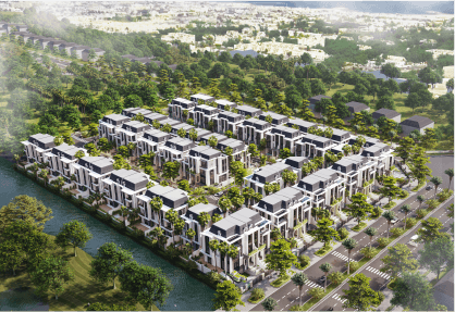 Phối cảnh biệt thự tân cổ điển tại Khu đô thị Nam Thăng Long (Ciputra Hà Nội)